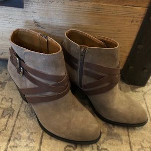 NEW Lucky Brand Suede Booties